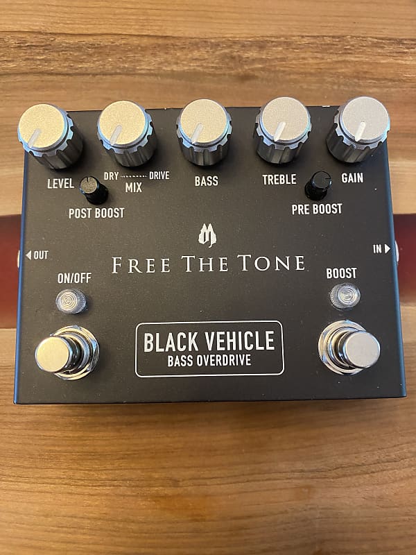 Free The Tone BV-1V Black Vehicle Bass Overdrive 2010s - Black