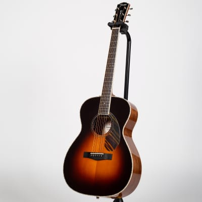 Fender PO-220E Orchestra Acoustic-Electric Guitar - Ovangkol 3-Tone Vintage Sunburst image 5