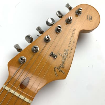Fender U.S. Vintage '57 Stratocaster 1996 - Black W Brown Fender case image 3
