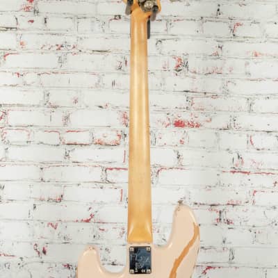 Fender Flea Jazz Bass, Rosewood Fingerboard, Roadworn Shell Pink image 8