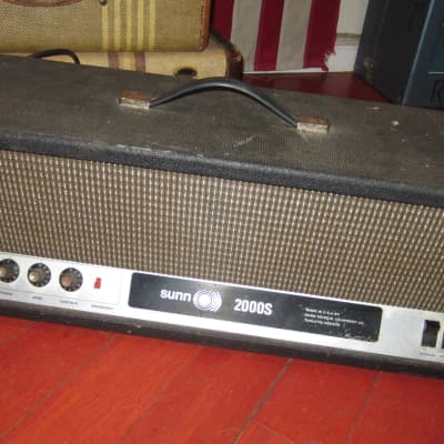 Vintage 1969 SUNN 2000 S Amplifier Head Black image 1