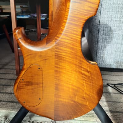 MARLEAUX CONTRA 4 STRING SEMI ACOUSTIC BASS GUITAR NOV/2019 OLD VIOLIN, AGED image 3