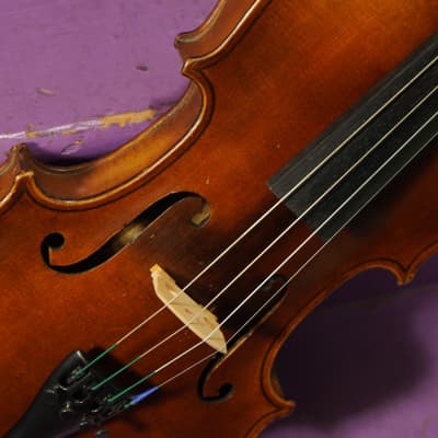 1920s Bruno German Stradivarius-Copy 4/4 Violin (VIDEO! Fresh Work, Ready to Go) image 6