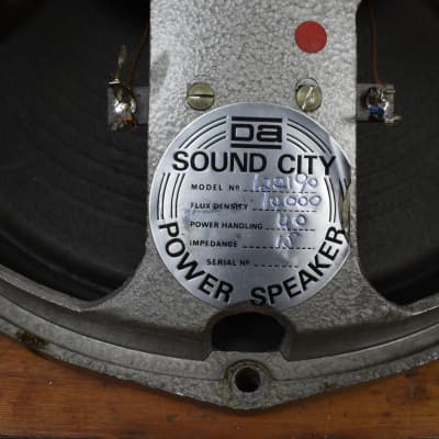 Pair of Fane Sound City Pulsonic cone speakers from 1972 & Hiwatt Marshall Vox image 2