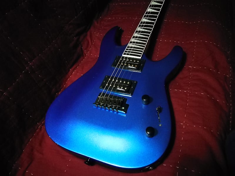 Jackson JS22 Dinky DKA Electric Guitar Metallic Blue