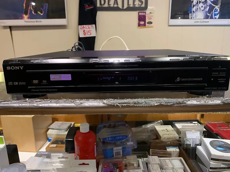 Sony good CD/DVD Changer Player Model DVP-NC80V 5-Disc Black Carousel Tested Working.