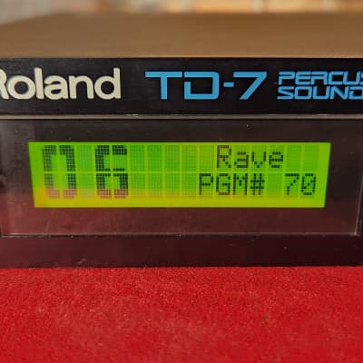 Roland TD-7 Drum Sound Module w/ Power Supply, 3 PD7 Pads & 2 Mounts image 4