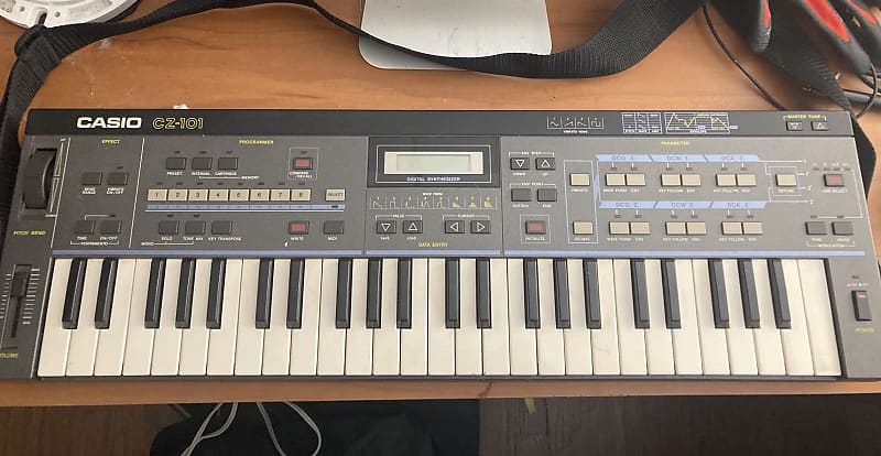 CASIO CZ-101 レア・ヴィンテージ Vintage Casio CZ-101 Synth keyboard Power supply & manual