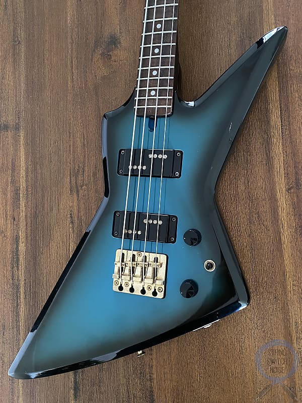 Aria Pro II, Explorer Bass, ZZB Deluxe, MIJ 1983, Blue Black