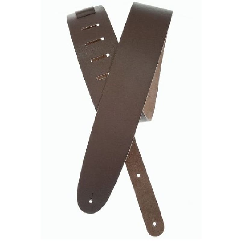 Planet Waves Basic Classic Leather Guitar Strap 44.5" to 53" Inches Brown New Free Ship image 1