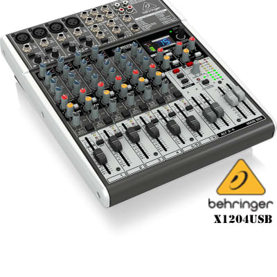 Behringer X1204USB 12-Input 2/2-Bus Mixer with XENYX Mic Preamps & Compressors USB/Audio Interface image 2