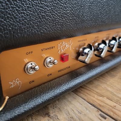 Branzell Dirty Thirty-5 KT66 Loaded 30+ Watt Plexi Guitar Amp Head Black image 5