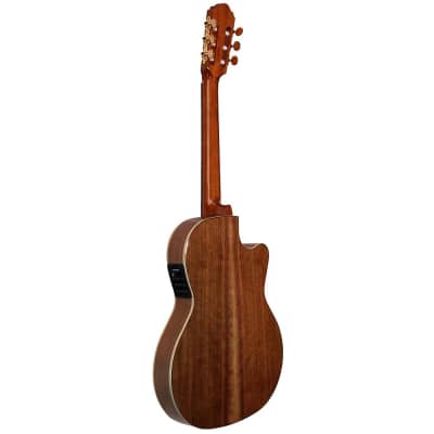 Kremona Rondo Thin Line Left-Handed Classical Acoustic-Electric Guitar Natural image 6