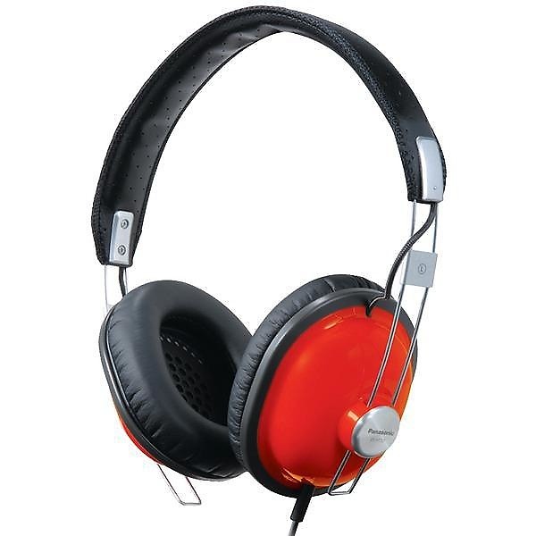 PANASONIC RP-HTX7-R1 HTX7 Retro Monitor Stereo Headphones (Red) image 1