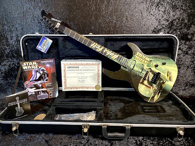 Fernandes BOBA FETT  Retrorocket Star Wars Limited Edition Electric Guitar SN# 28 2003- Rare Find image 1