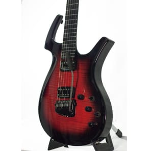 Parker Fly Mojo Flame - Electric Guitar with Deluxe Parker Hardshell Case - Black Cherry Burst image 2