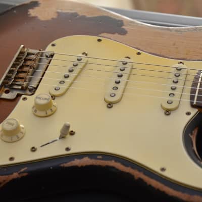 American Stand Fender Stratocaster Custom Heavy Relic Sunburst CS Fat 50's image 14