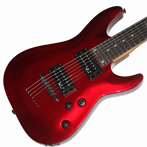 Schecter SGR C-7 ELECTRIC GUITAR 7-STRING in Candy Apple Red - Gigbag  Included