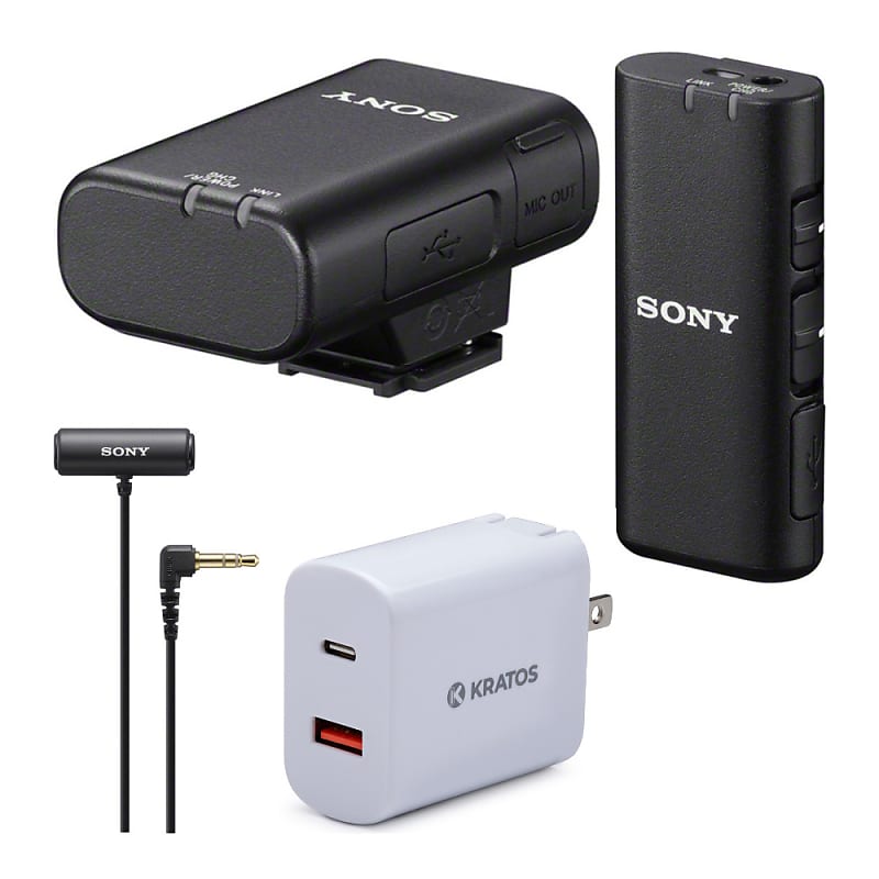 Sony ECMLV1 Omnidirectional Lavalier Microphone with Compact