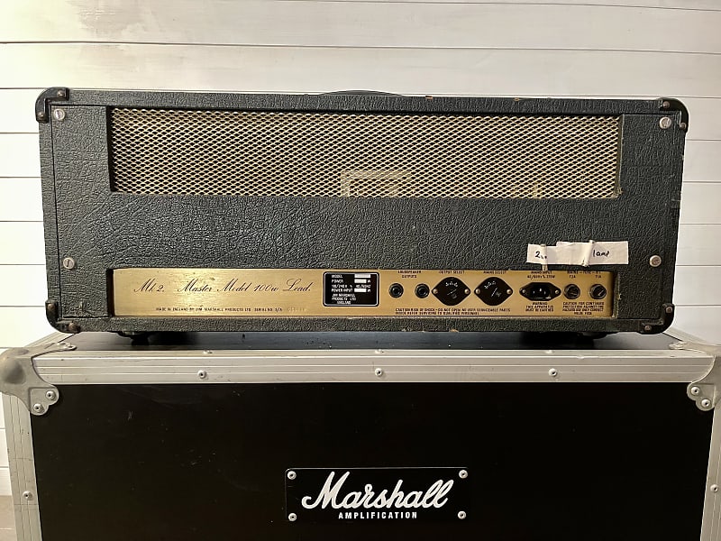 Marshall JMP 2203 Mk2 Master Model Lead 100-Watt Guitar Amp Head 1980 -  Black