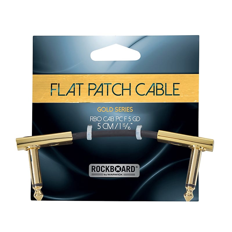 RockBoard Flat Patch Gold Series Cable 5cm / 1.97" image 1