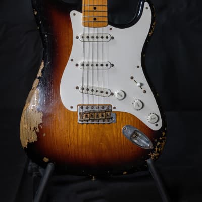 Fender Fender Customshop 1954 Relic, 60th Anniversary Model 2014 - relic sunburst image 2