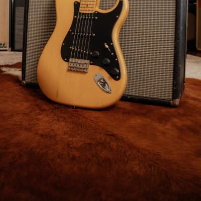 Warmoth/Allparts Blonde S Style Guitar with Flamed Maple Neck image 6