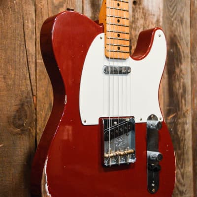 Fender Custom Shop Limited Edition Reverse '50s Telecaster Relic - Aged Cimarron Red image 7