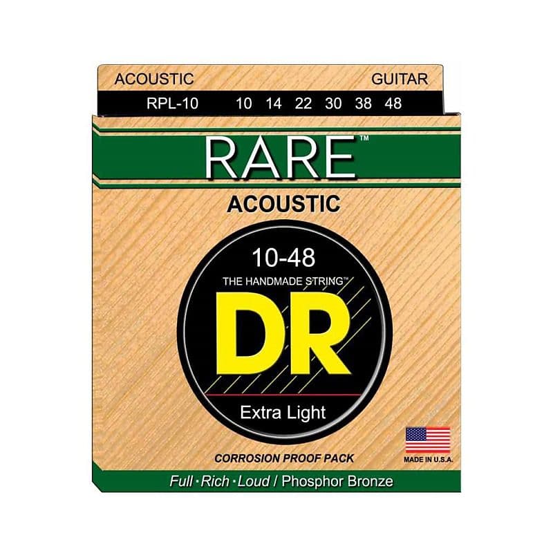 Immagine DR STRINGS RPL 10 Rare Chitarra Acustica - 1