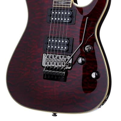 Schecter #2006 - Omen Extreme FR Electric Guitar with Floyd Rose, Black Cherry image 5