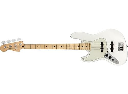 Fender Player Jazz Bass Left-Handed Bass Guitar (Polar White, Maple Fretboard) image 1
