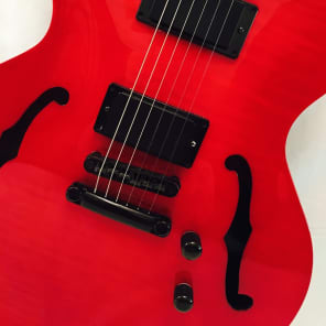 Custom Built 335 Style, Solid Maple Top, Mahogany Body, Gibson Red - Made in USA image 4