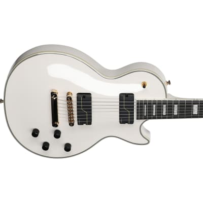 Epiphone 7-string Matt Heafy Signature Les Paul Custom Origins Guitar - Bone White image 5