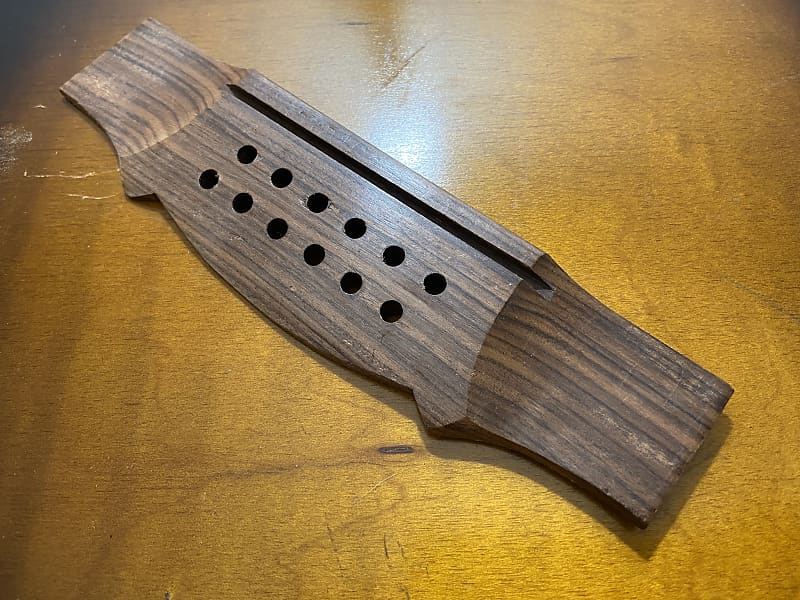 Vintage NOS Guild Acoustic Guitar Bridge F212. Rosewood. Reverb