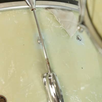 1960s Slingerland Stage Band White Marine Pearl Drum Set image 9
