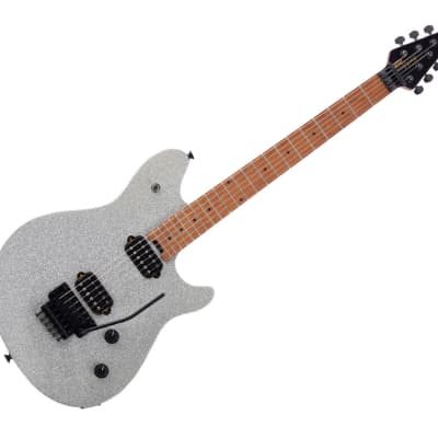 EVH Wolfgang Standard Electric Guitar - Silver Sparkle w/ Baked Maple FB image 1