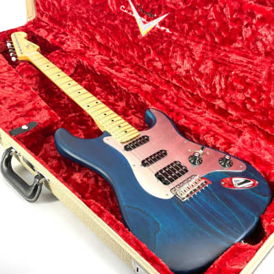 2015 Fender Custom Shop Jason Smith Masterbuilt 1960 HSS Stratocaster NOS - Translucent Turquoise & Black Grain for sale