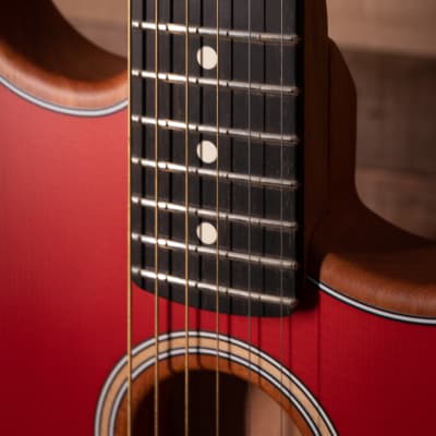 Fender American Acoustasonic Strat, Ebony Fingerboard, Dakota Red - Blem image 7