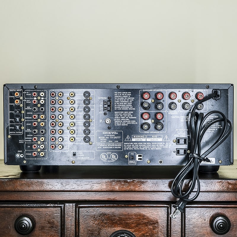 ONKYOオンキョー TX-DS777 オーディオアンプAV 99年ビンテージ Onkyo TX-DS777 AV Audio Video Receiver Home AM FM Stereo