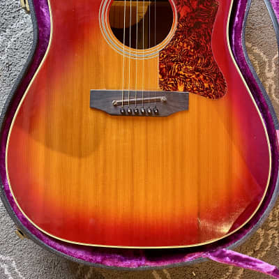 Gibson J45 1961 - cherry sunburst image 2