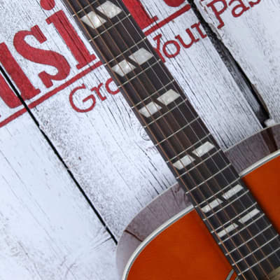 Epiphone Hummingbird Artist Acoustic Faded Guitar Cherry Sunburst with Gig Bag image 10