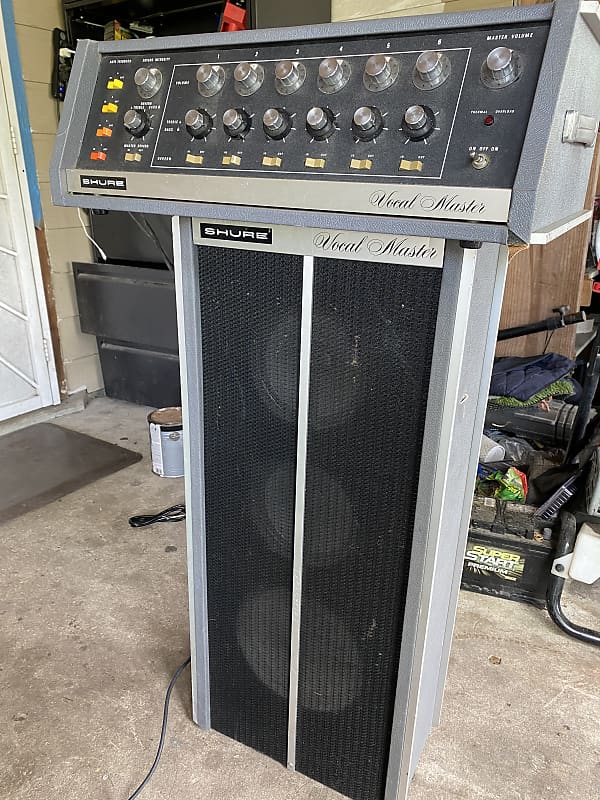 Shure Vocal Master Va300c 1970s PA System Head and speaker Reverb