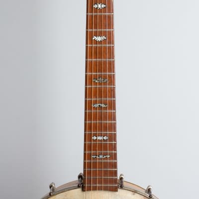 Yosco  Colossus Guitar Banjo,  c. 1920, ser. #776, black gig bag case. image 8