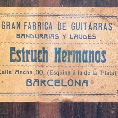 Hermanos Estruch  ~1910 classical guitar of highest quality in the style of Enrique Garcia + video! image 11