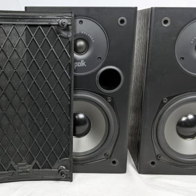 Polk Audio T15 Bookshelf Speaker Pair 5.25" 100 Watt Wall Mountable Black image 7