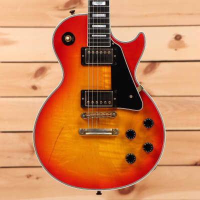 Gibson Les Paul Custom Figured - Heritage Cherry Sunburst - CS301960 - PLEK'd image 2