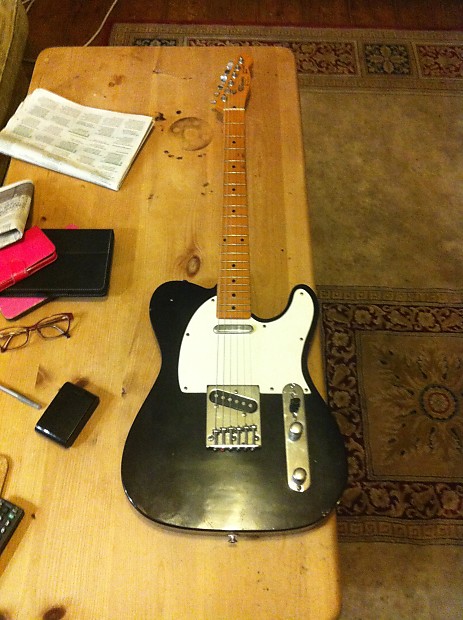Korean Squier telecaster 1989 black samick factory