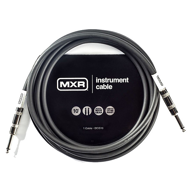 MXR DCIS10 1/4" TS Straight Instrument/Guitar Cable - 10' image 1