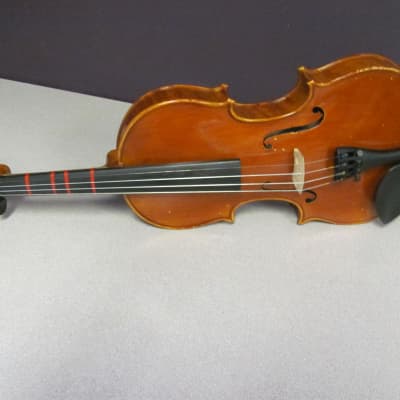 Black Mountain 1/2 Size Violin with K. Holtz Bow and Light Canvas Zip Hard Shell Carrying Case image 2