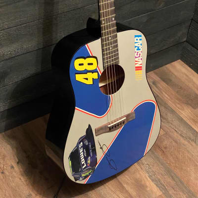 Silvertone NASCAR Collection #48 Jimmie Johnson Dreadnought Acoustic Guitar image 2